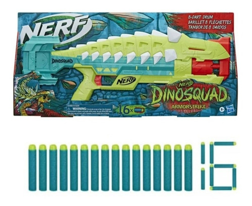 Nerf Dinosquad Armorstrike Hasbro  Incluye 16 Dardos