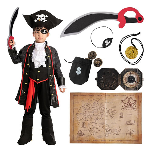 Spooktacular Creations Disfraz De Pirata Para Niños, Disfraz