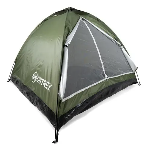Barraca Camping 4 Pessoas Compacta Iglu Ontrek Verde – leve (1,5k...