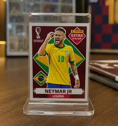 Figurinha Panini Copa Mundo Extra Sticker Neymar Qatar 2022 - Rara Colecionador