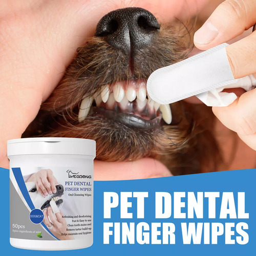 Toallitas Húmedas Para Limpiar Los Dientes De Los Perros