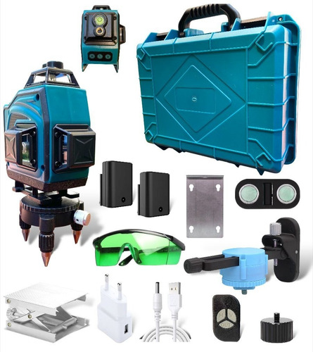Imagen 1 de 8 de Nivel Laser Verde 16 Líneas 360º Con Nivelación Automática
