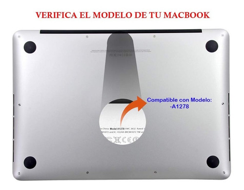 Imagen 6 de 7 de Carcasa Funda Case Para Macbook Pro 13 A1278 Watercolor