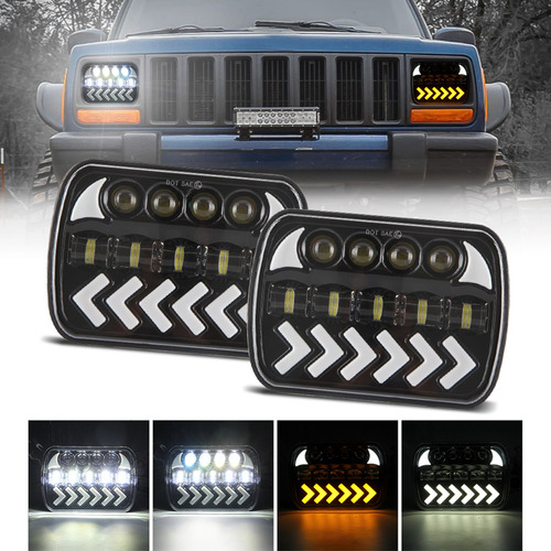 Linterna Frontal Led Para Coche De 7 Pulgadas Con Luz Blanca