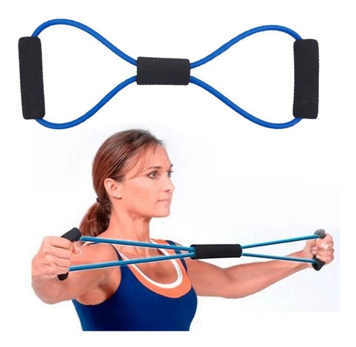 Imagen 5 de 10 de Bandas Elasticas De Tubo Tipo 8 Fitness Entrenamiento