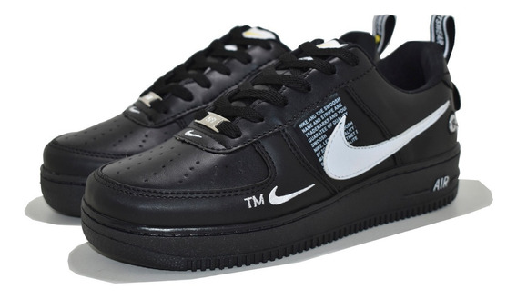 air force cano baixo preto