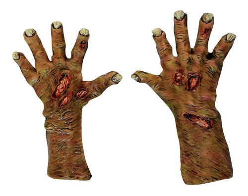 Manos De Zombie Undead Large Gloves Disfraz Halloween Terror