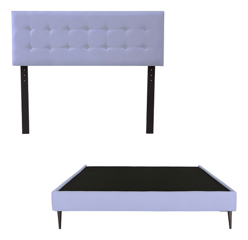Cabecera Matrimonial Dicasa Bilbao + Basecama-slim Lila
