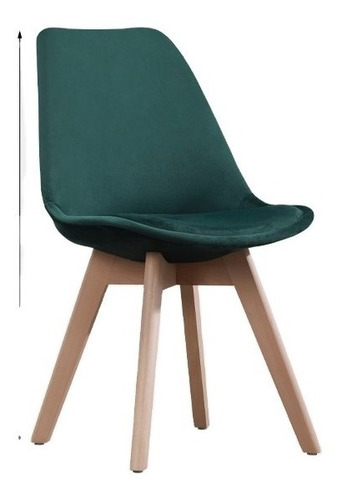 Silla Acolchada Eames Comedor Sala De Estar X4 Unidades