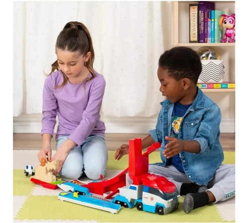 Paw Patrol Camión Paw Patroller Juego De Pistas Carros Metal