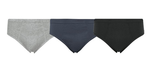 Cueca Slip Algodão Selene Elástico - Kit Com 9 Unidades