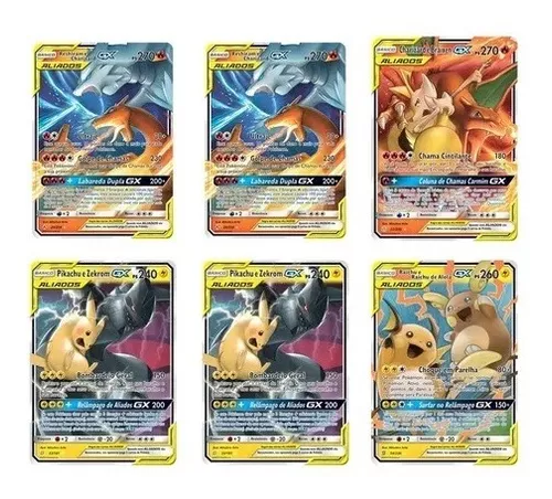 Box Batalha De Liga Zekrom Pikachu Vs Charizard Reshiram Gx