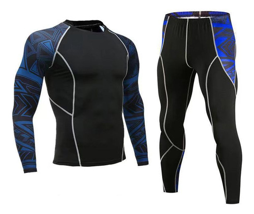 Conjunto Deportivo Hombre Impresión Stretch Licra + Playera