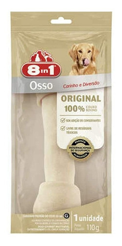 Osso P/ Cães Original Sabor Carne Tamanho G 150g 8 In 1 Full