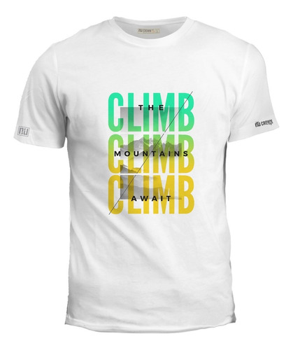 Camiseta Estampada Montañas Descanso Cool Original Inp Ink