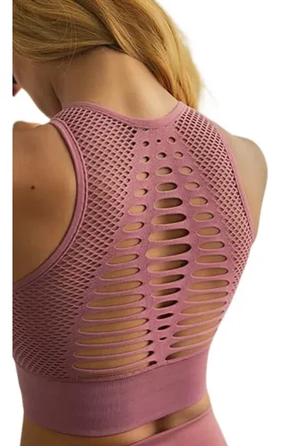 Crop Top Deportivo Transpirable - Rosa Ref. 2045