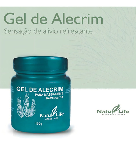 Gel De Alecrim Natulife (kit Com 10 Unidades)