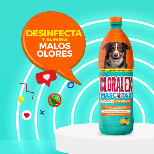 Limpiador Cloralex Mascotas Exterior 950 Ml