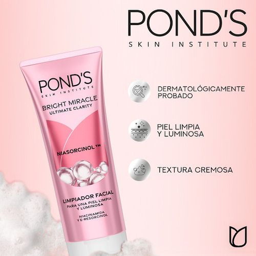 Espuma Facial Limpiadora Ponds Bright Miracle Tubo X 100gr