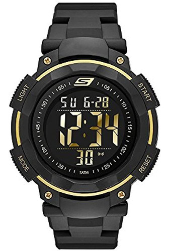 Skechers Men's Ruhland Quartz Casual Sports Digital Watch, C