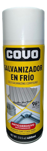 Pintura Spray Galvanizado En Frio Covo 400ml