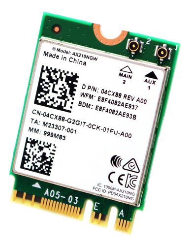 Deal4go Ax210ngw Ax 6 Ghz Mu-mimo Wifi 6e M2 Adaptador Wifi