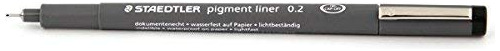 Staedtler Pigment Liner 0.2mm Tinta Negra [pack De 2]