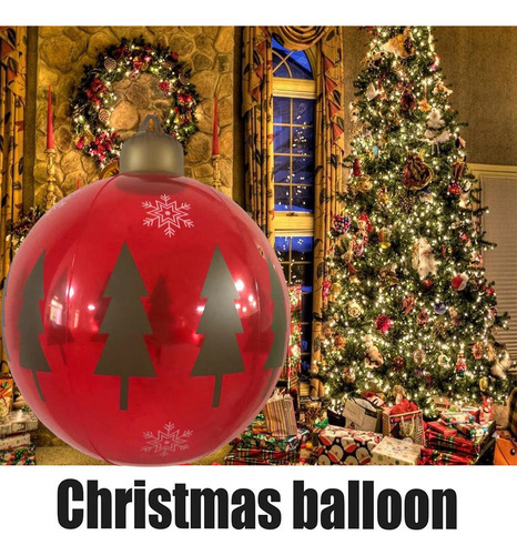 Bolas Inflables Navideñas De 24 Pulgadas For Exteriores