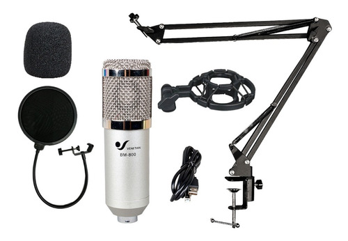 Venetian Bm-800 Microfono Condenser Usb Podcast Combo