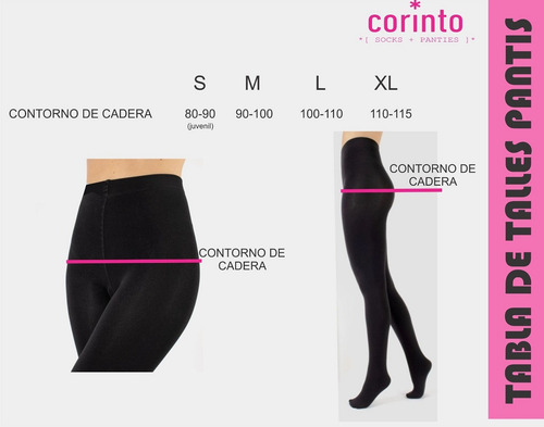 Media Panty Con Piel Frisada Super Abrigo Negra Negro Xl