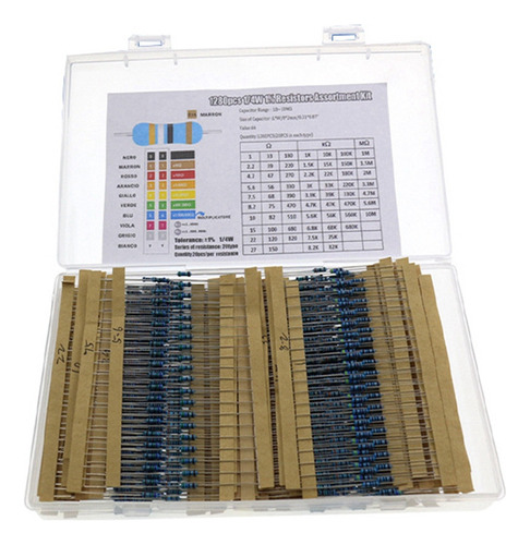 1280 Unidades/caja, Kit De Resistencia De 64 Valores, 1% Pel