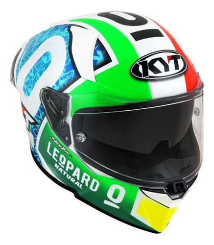 Capacete Kyt R2r Piloto Max Foggia Misano Oculos Solar Novo