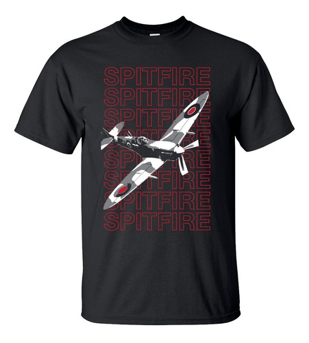 Playera Supermarine Spitfire Avion Guerra Inglés Arte M1678