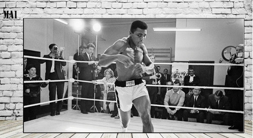 Cuadros Mohamed Ali Cassius Clay Boxeo 72x45 Cm G08