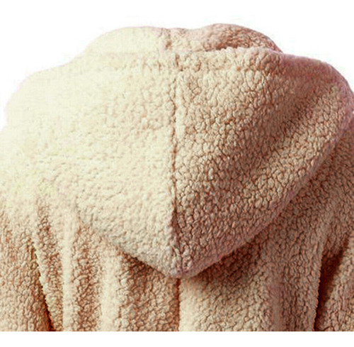 Abrigo De Piel Largo Con Capucha Para Mujer De Talla Grande