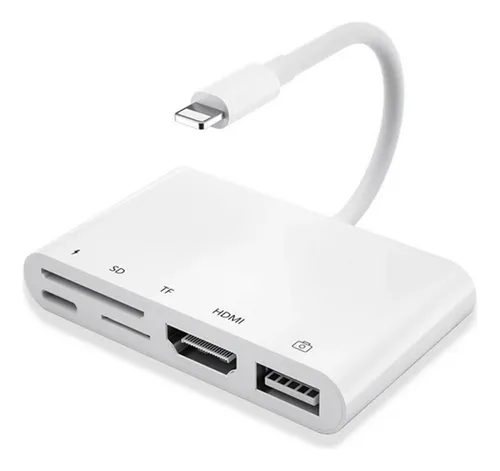 Adaptador Lightning (Iphone) a HDMI y tipo c