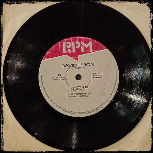 David Lebon - Bonzo - Arg 1983 Rpm Vinilo Single