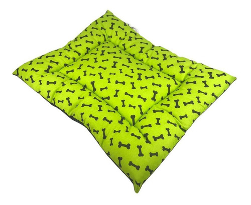 Cama Para Cachorro Ossinho Verde 55x79cm Grande