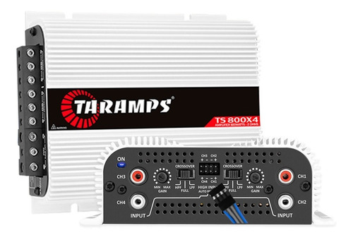 Modulo Taramps Amplificador Som 800w 4 Canais 2 Ohms Ts800x4 Cor Branco