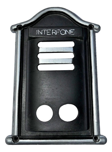 Protetor Interfone Caixa De Alumínio Fundido Prata 21x14x6cm