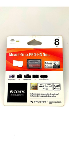 Tarjeta de memoria Sony Memory Stick Pro-HG Duo Magicgate de 8 GB