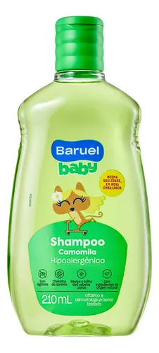 Shampoo Infantil Baby Camomila Suave Frasco 210ml Baruel