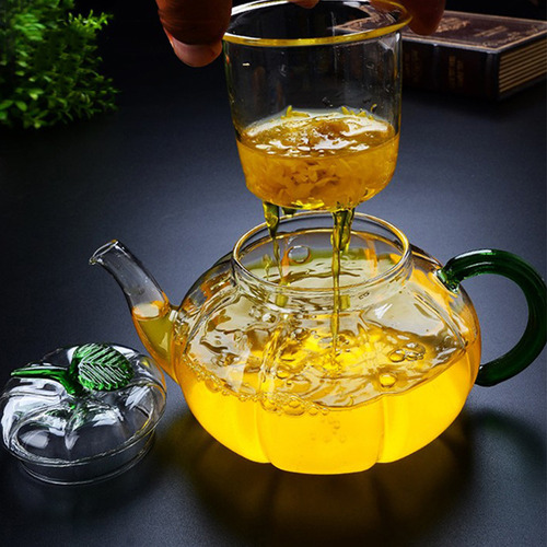 Tetera Japonesa Con Diseño De Calabaza Y Rayas De Alta Calid