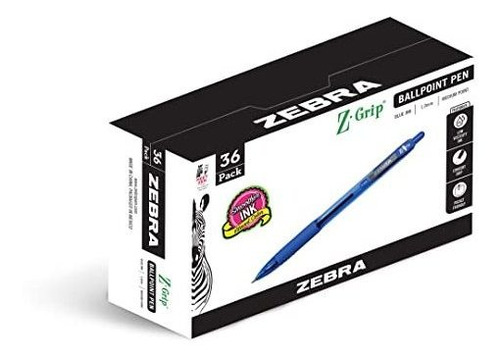 Bolígrafo Retráctil Zebra Pen Z-grip, Punta Media, 1,0 Mm, T