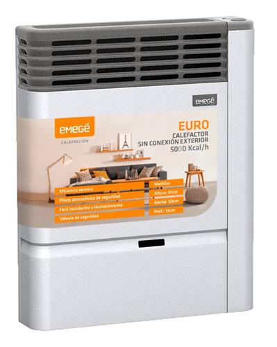 Calefactor Sin Salida Emege Euro 3150 Sce 5000 Kcal/h A12