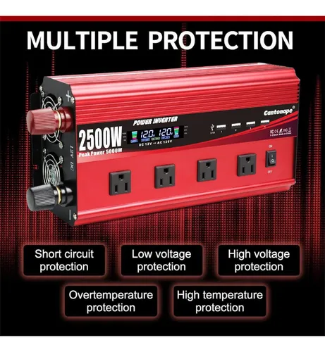 Inversor 12v A 110v 2500 Wts