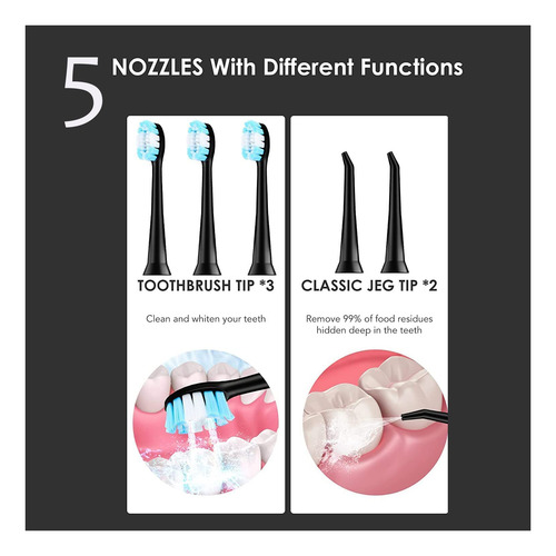 Hilo Dental De Agua Con Combo De Cepillo De Dientes Elã...