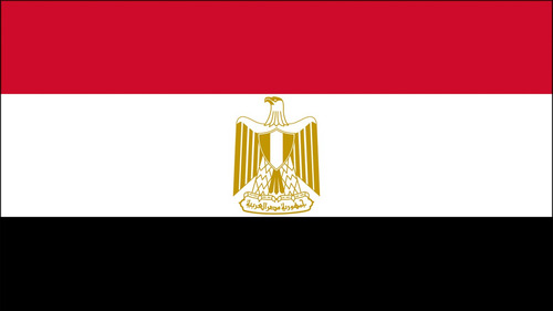 Bandera Egipto 90 X 150 Cm Oficial - Reforzada Con Cordones