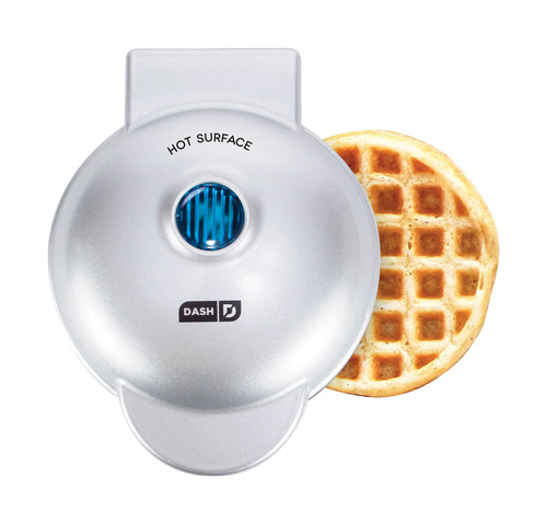 Waflera eléctrica Dash  Waffle maker color plateado 110V