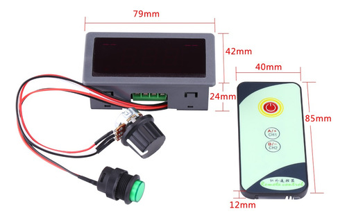 Controlador De Velocidad Del Motor Pwm Dc 6-30v Regulador De
